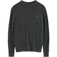 Zopfmuster Rundhals Strickpullover