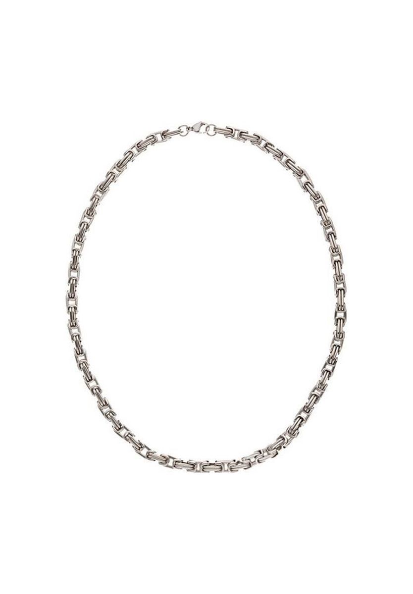 Silberne byzantinische Halskette aus Edelstahl
