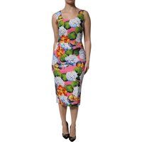 Blumendruck Midi Kleid
