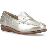 Hush Puppies Shelby Leder Damen Mokassins in Gold