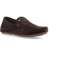 Hush Puppies Ralph Wildleder Leder Herren Braune Slipper