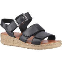 Hush Puppies Eliana Sandale Leder Damen schwarze Sandalen