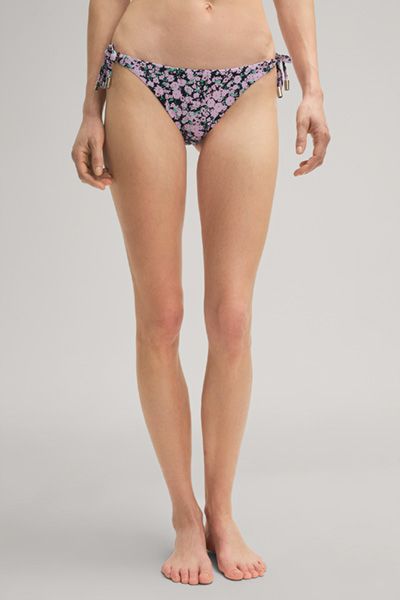 Bikinihose mit Blumenmuster und Seitenschnürung