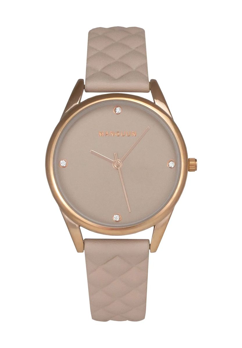 Elegante Uhr mit gestepptem Armband