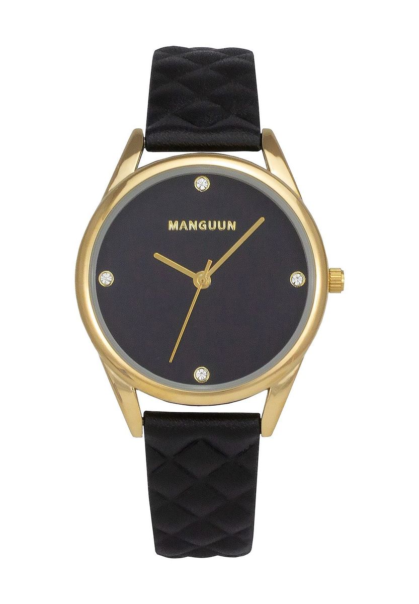 Damen Analog Uhr mit gestepptem Armband