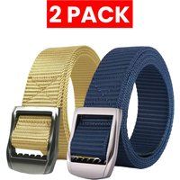 Herren Canvas Gürtel 2er Pack