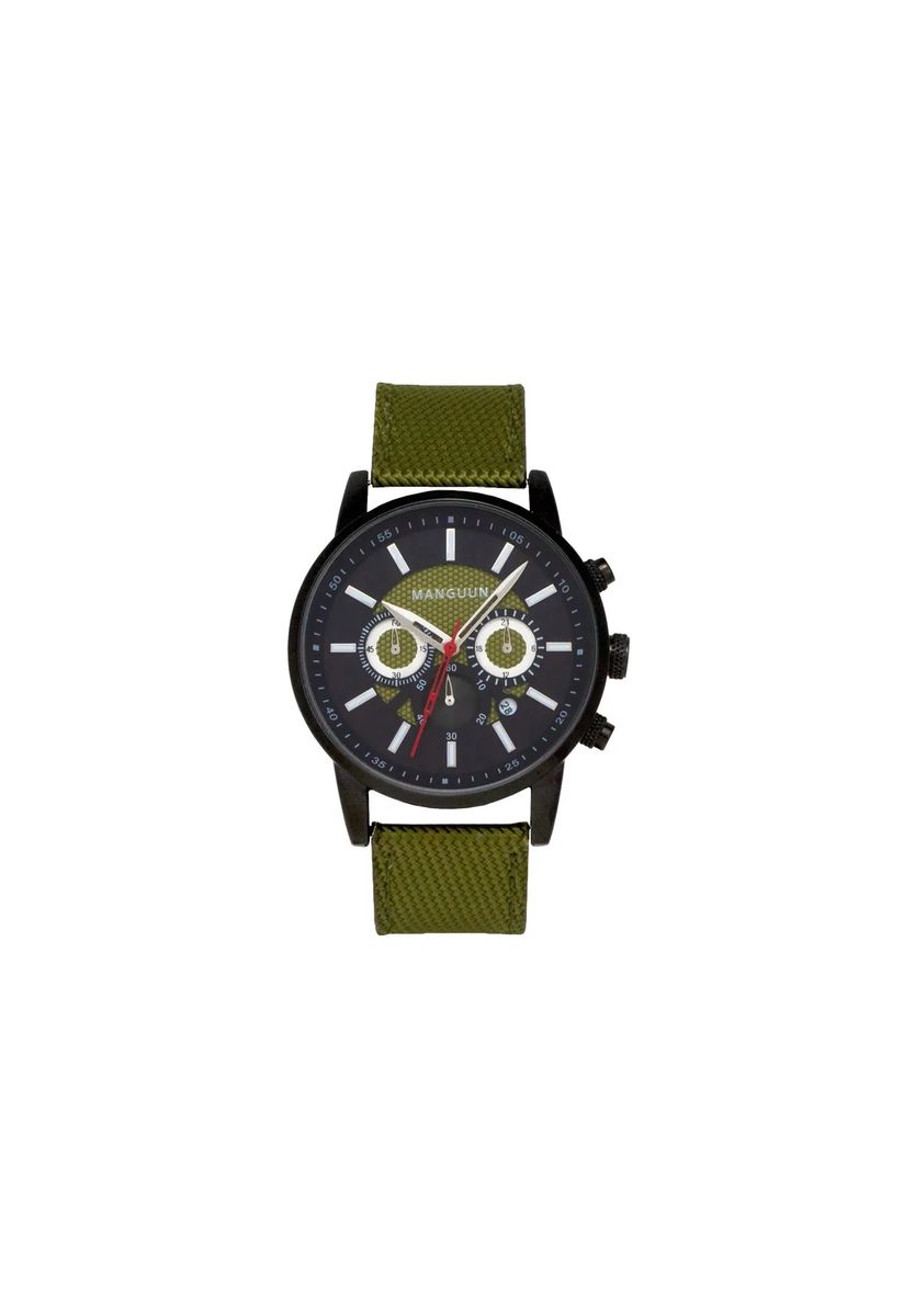 Robuster Chronograph mit Textilarmband