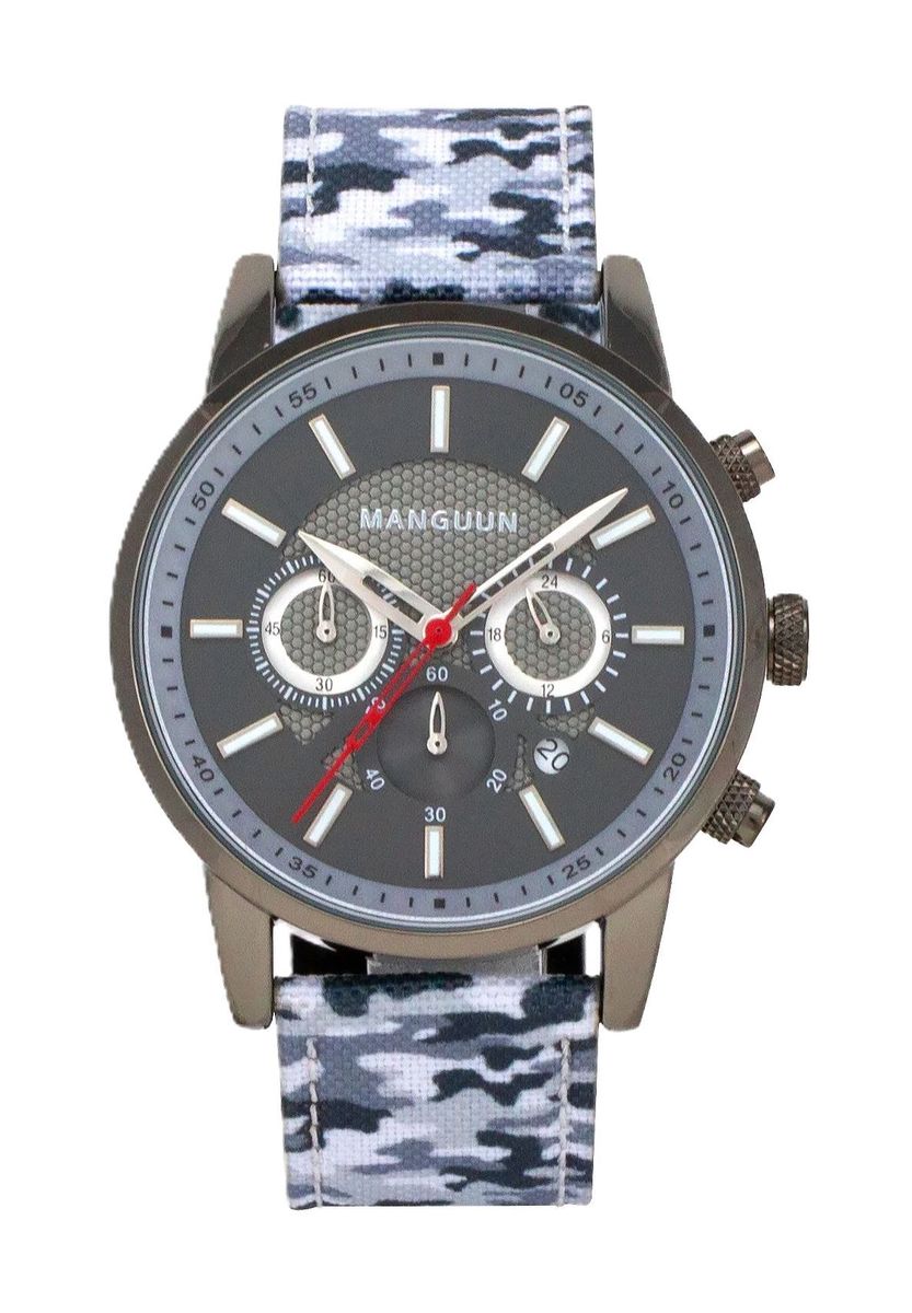 Herren-Chronograph mit Camouflage-Armband