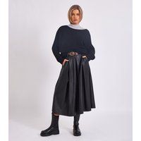 Gestreifter Oversize-Pullover mit Fledermausärmeln