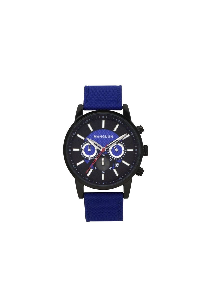 Herren-Chronograph Uhr mit blauem Armband