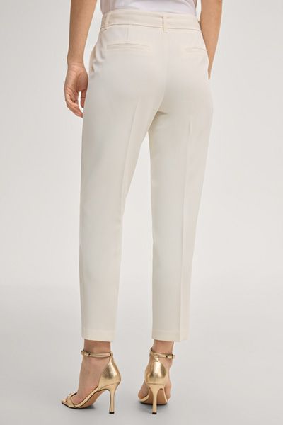 Joop! Penja Off-White Cropped Hose mit Gürtel und hoher Taille