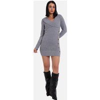 Elegantes Strick-Mini-Pulloverkleid