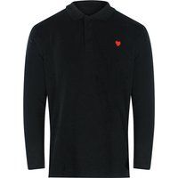 Modernes Langarm-Poloshirt