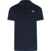 Herren Marineblaues Poloshirt mit Herzlogo
