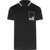 Klassisches Poloshirt mit Box-Logo