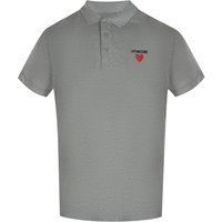 Klassisches graues Poloshirt mit Logo