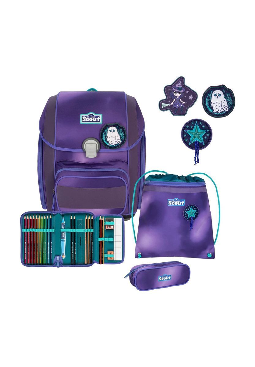 Robustes Lila Schulranzen-Set