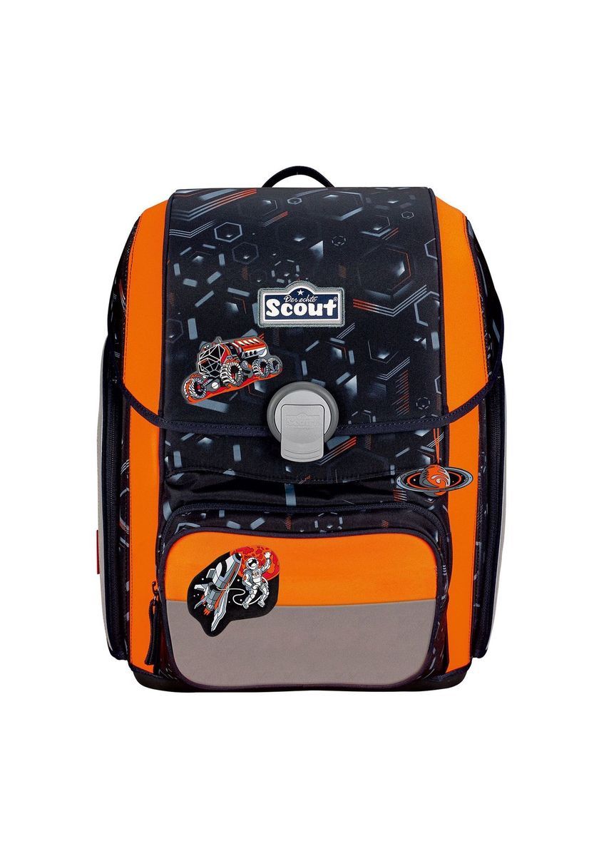 Robustes Schulranzen-Set mit geometrischem Muster