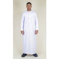 Weißer Emirati Thobe Islamische Robe für Herren
