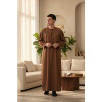 Herren Marokkanischer Thobe Robe Djellaba