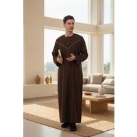 Herren Marokkanischer Thobe Robe Djellaba