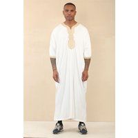 Marokkanische weiße Thobe Jubba Robe für Herren