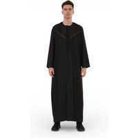 Marokkanische schwarze Thobe Robe für Herren