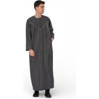 Graue marokkanische Thobe Robe für Herren