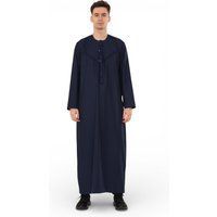 Herren Marineblaue Marokkanische Jubba Robe