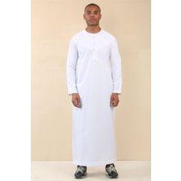 Herren Weiß Thobe Jubba Gewand