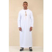 Herren Weiß Thobe Jubba Gewand