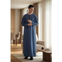 Herren Blauer Marokkanischer Thobe-Robe