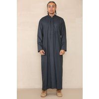 Herren Solide Thobe Jubba Kaftan