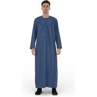 Herren Blauer Marokkanischer Thobe Robe