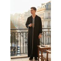 Marokkanische Herren Thobe Robe mit Kapuze