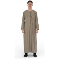 Herren Beige Marokkanische Thobe Robe