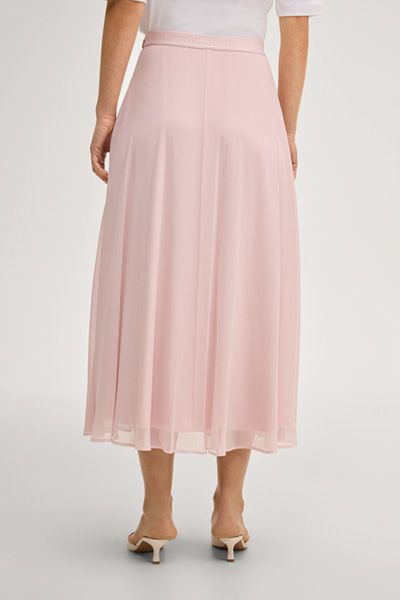 Joop! Sari Rosé A-Linien-Midirock mit Logo-Bund