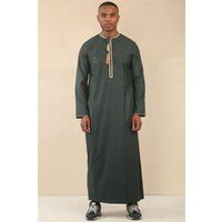 Elegantes grünes Herren Eid Thobe Gewand