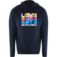 Marineblauer Logo-Hoodie