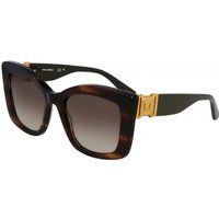 Quadratische Sonnenbrille mit Schildpattmuster