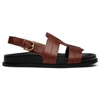 Fischer-Slingback-Sandalen aus Leder