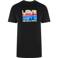 Love Moschino T-Shirt mit Multi-Logo