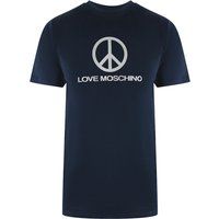 T-Shirt mit Friedenssymbol aus Baumwolljersey