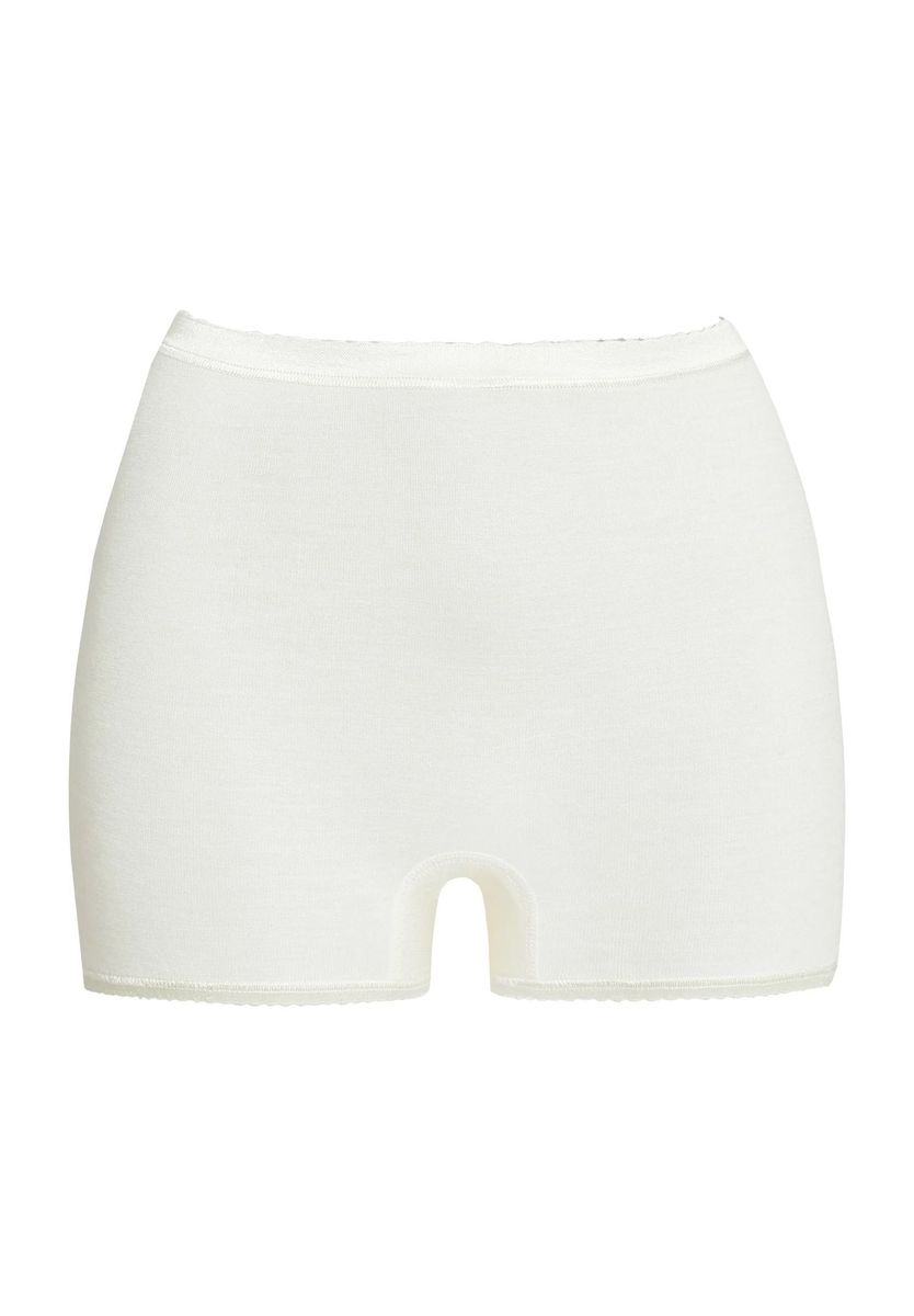 Weiche Boy-Shorts aus Wollmischung mit Borte