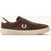 Fred Perry Tennisschuh Wildleder Herren Tobacco/Eiscreme Sneaker