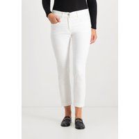 Weiße Shape-On Skinny Ankle Jeans