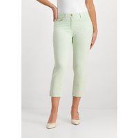 Verkürzte Knöcheljeans in Pastellgrün