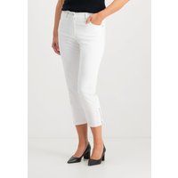 Cropped weiße Denim Capri Jeans