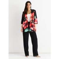 Übergroßer Blazer mit Blumendruck