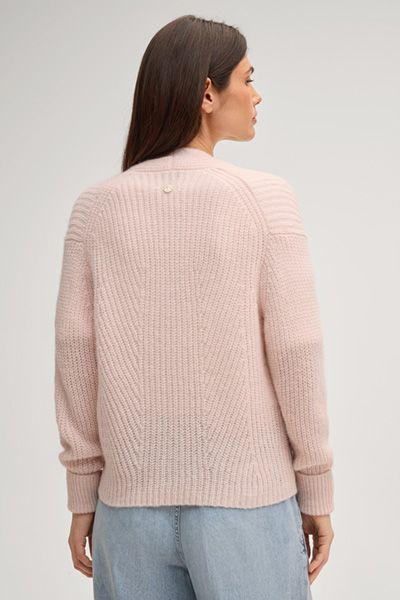 Marc Cain Kanna Strickjacke aus Alpaka-Wollmischung in Rosé